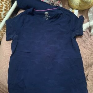 Navy Blue Camouflage Scrub Set